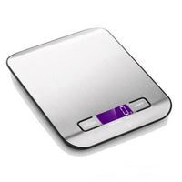 SKY-TOUCH Digital Kitchen Scale 5kg/1g – Stainless Steel, LCD Display, Precision Weighing