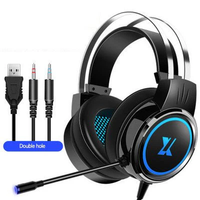 E-sports Gaming Headset – Noise-Cancelling Microphone, Wired PC Headphones
