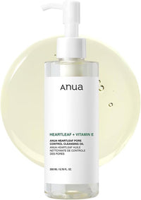 ANUA Heartleaf Pore Control Cleansing Oil – Korean Facial Cleanser for Makeup & Blackhead Removal (200ml)