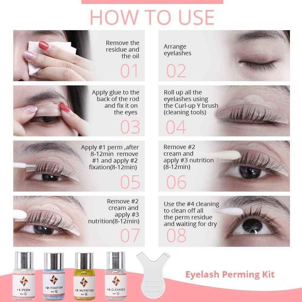 ICONSIGN ESSNS Eyelash Perming Kit – Updated Lash Lift Kit for Salon & Home Use