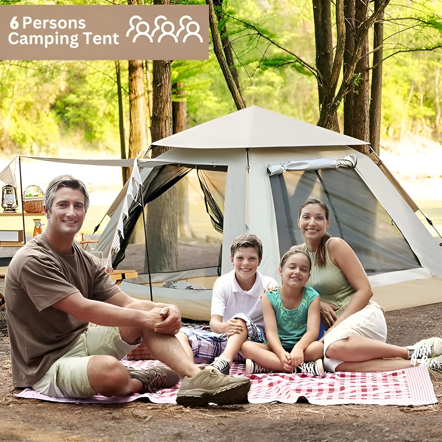 Outdoor Alpine Camping Tent – Lightweight 4-Person Tent with Easy Setup & Ventilation. Lightweight, durable, and excellent ventilation for comfortable camping trips.