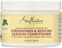 Shea Moisture Castor Oil Leave-In Conditioner – Strengthen & Restore Damaged Hair with Shea Butter