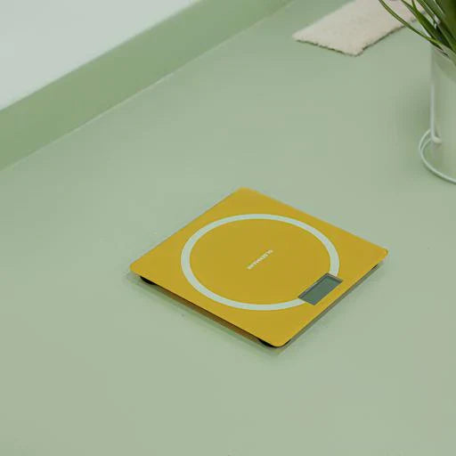 Smart Digital Scale with accurate weight measurement, sleek design, and LCD display, ideal for home use.